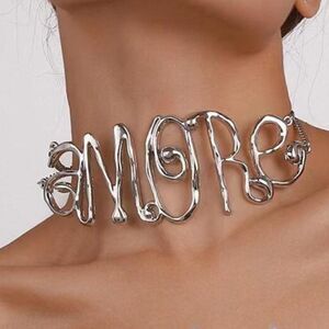 Silver Amore necklace choker S241